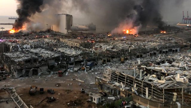 Beyrut'ta yıkım büyük